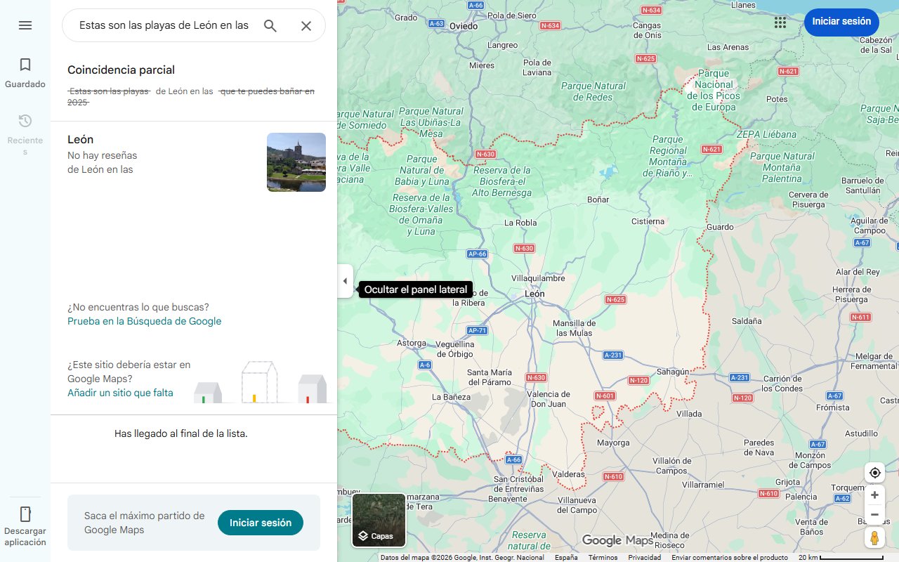 Mapa de Estas son las playas de León en las que te puedes bañar en 2025