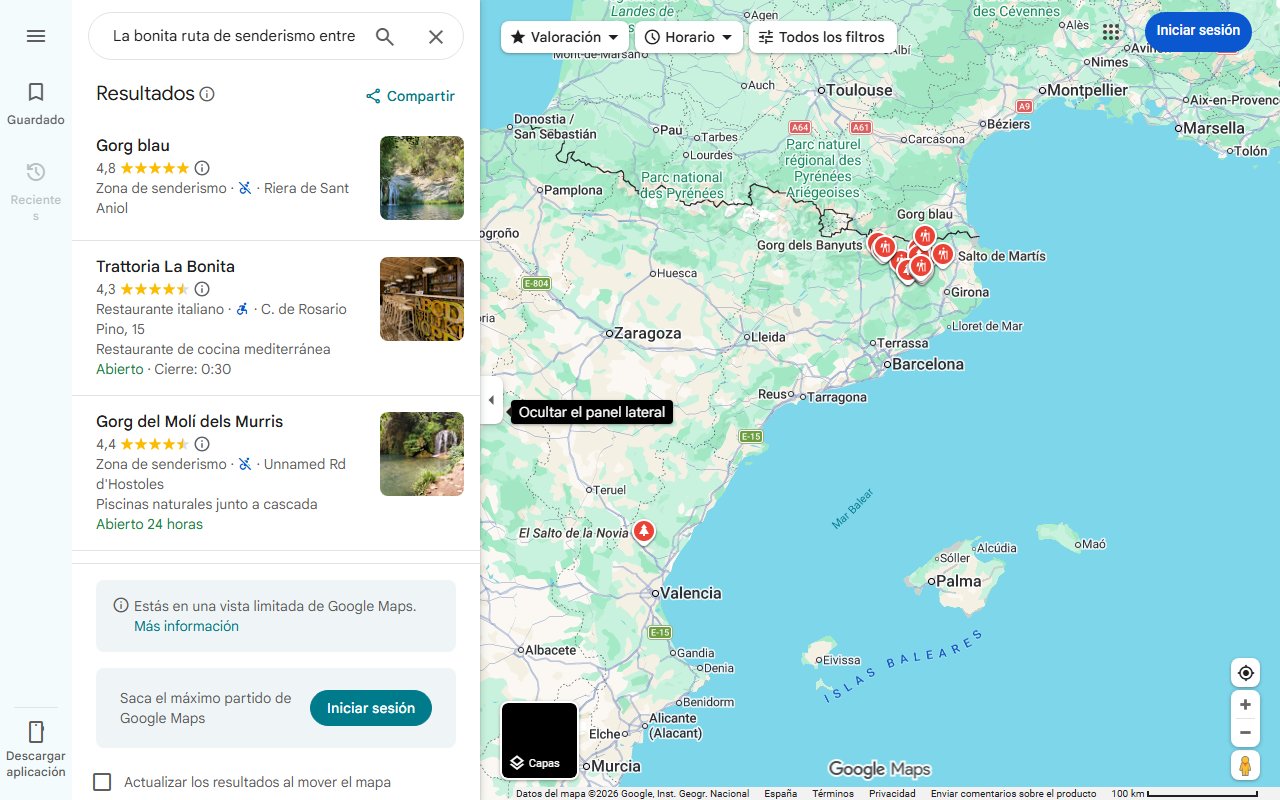 Mapa de La bonita ruta de senderismo entre cascadas, árboles y piscinas naturales que se esconde en Girona