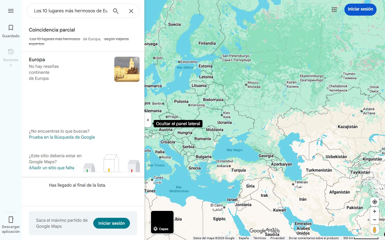 Mapa de Los 10 lugares más hermosos de Europa, según viajeros expertos